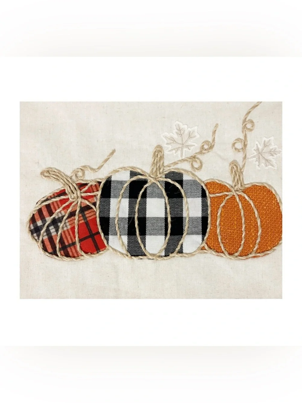 FALL Table Runner with Pumpkins Entwined in Rope,  Holiday Decor, New, 14